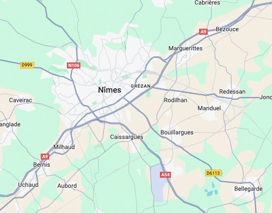 Zone d'intervention épaviste nimes